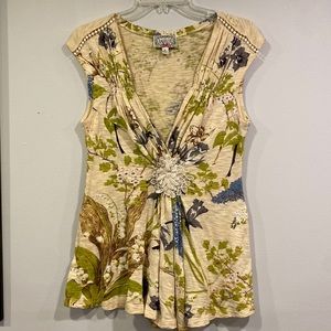 YOANA BARASCHI. Sleeveless top. Size Medium.